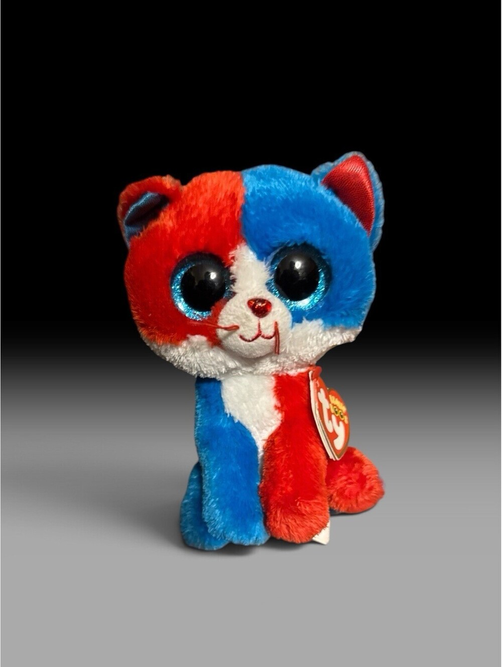 Ty Beanie Boos 2016 Spirit the Cat, Cracker Barrel 6-inch Plush Red, White, Blue